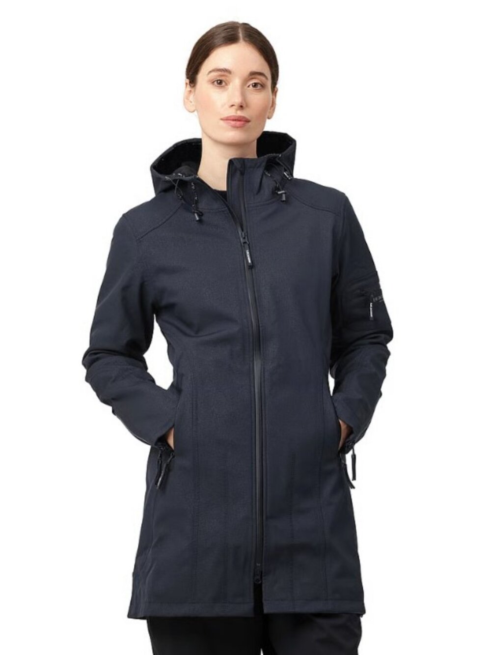 Ilse Jacobsen 3/4 Raincoat in Indigo
